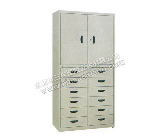 雙門十二抽柜<br> 型號：TG-022<br>規(guī)格(mm)：1800H×900W×400D