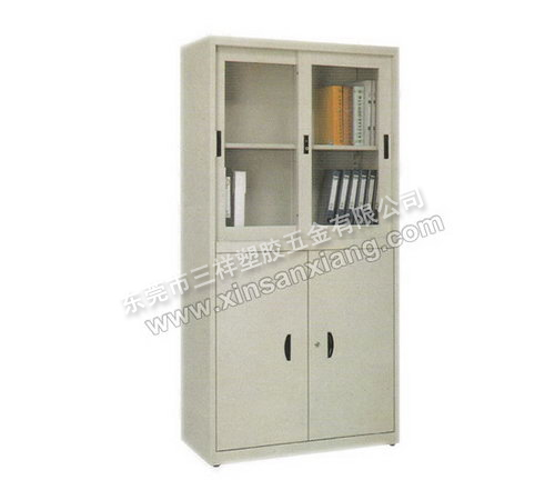 上玻下掩門柜<br> 型號：TG-028<br>規(guī)格(mm)：1800H×900W×400D