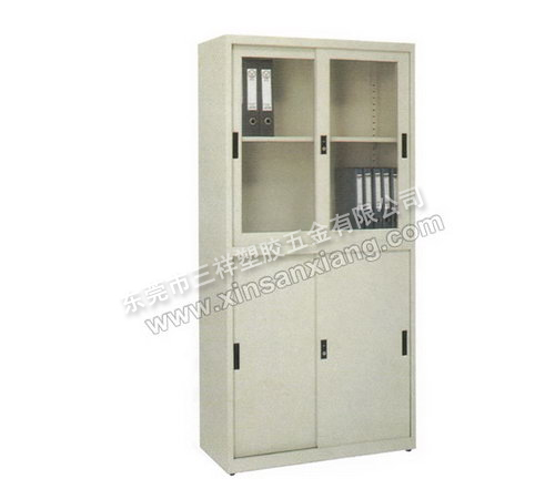 上玻下鐵移門柜<br> 型號：TG-029<br>規(guī)格(mm)：1800H×900W×400D